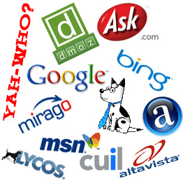 Various Search Engine Logos