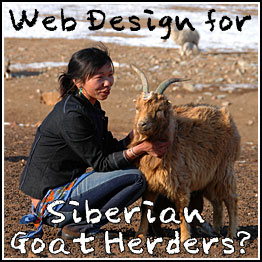 Siberian Goat Herder with Nanny Goat