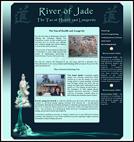 Web Design Example for River of Jade